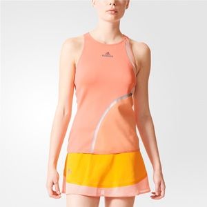 NWOT adidas Stella McCartney Barricade Tank Australia Coral Pink XS